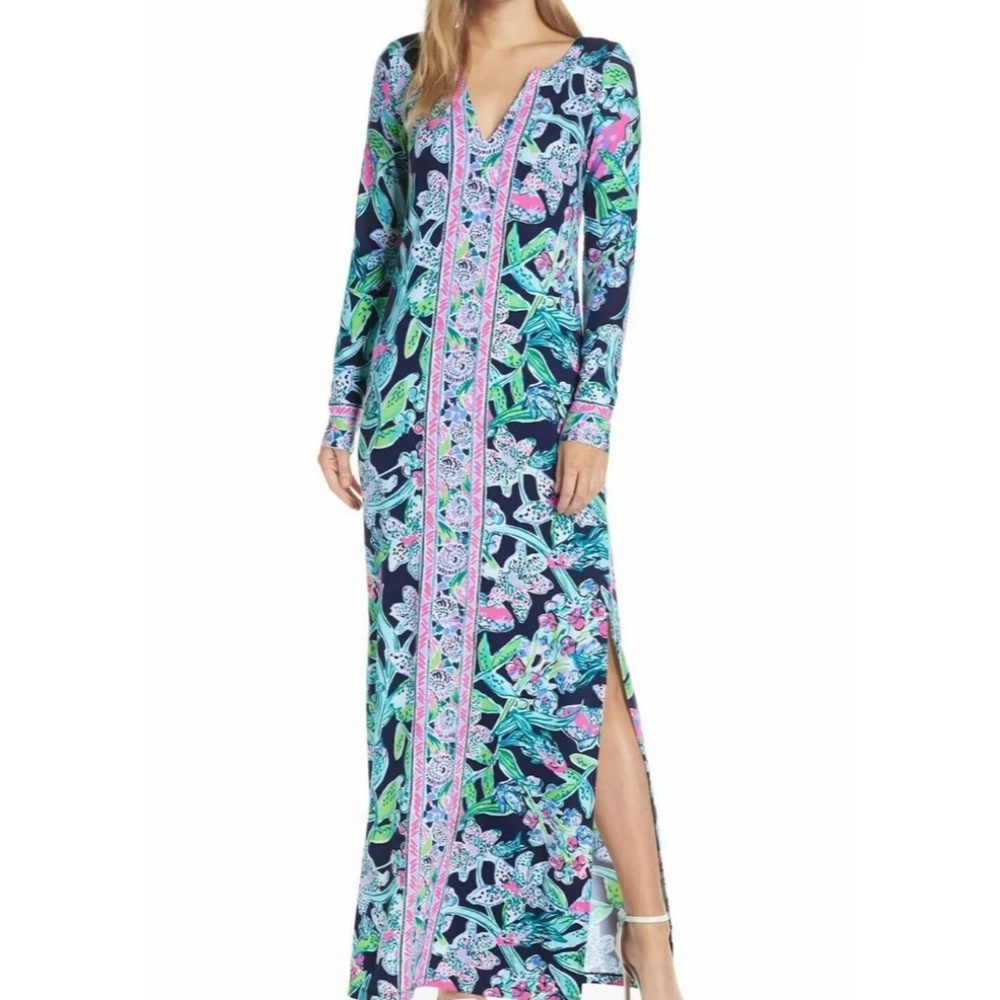Lilly Pulitzer Faye sway this way Maxi Dress Medium